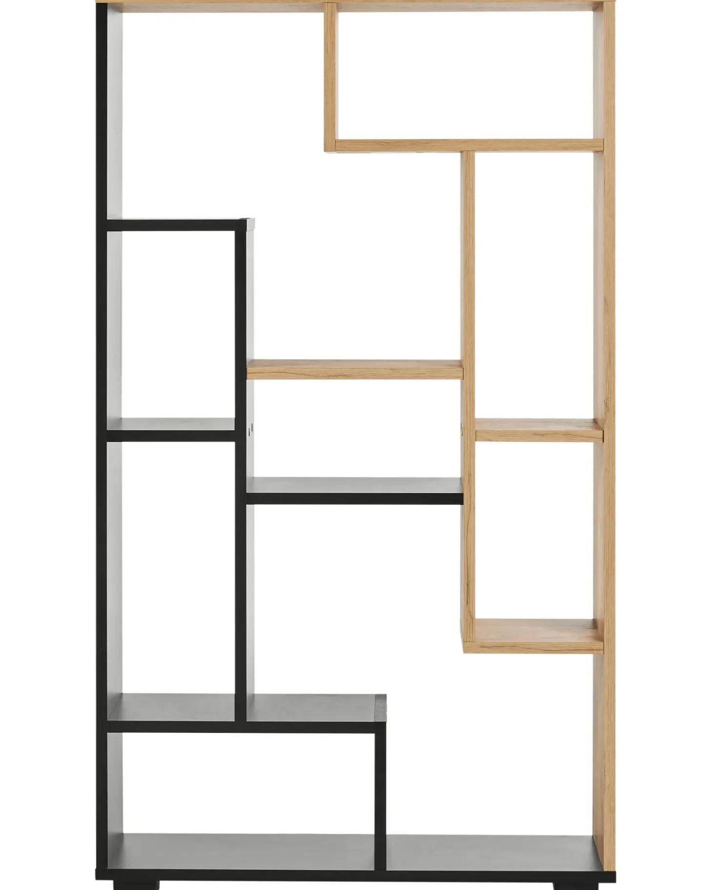 Reol ALMA 122 cm Brun/sort