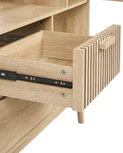 Reol LYNWOOD 140 cm Lysebrun