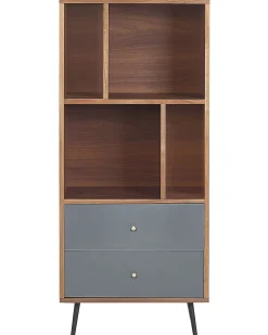 Reol RICHMOND 139 cm Mørk valnød