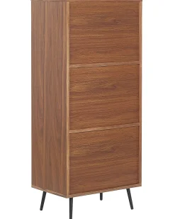 Reol RICHMOND 139 cm Mørk valnød