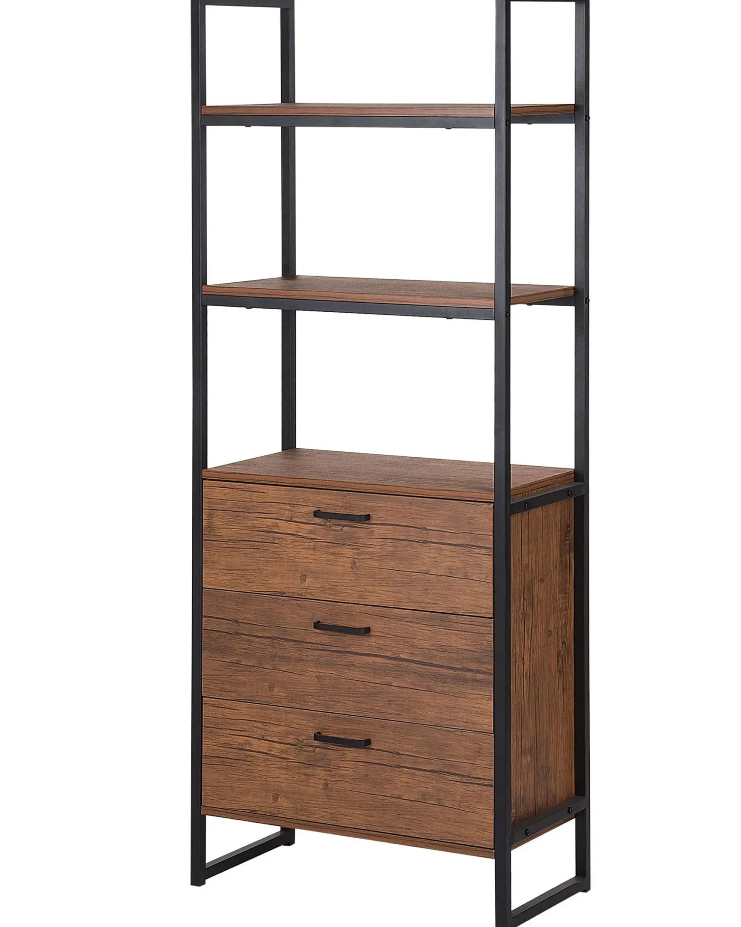 Reol TIFTON 158 cm Mørkebrun