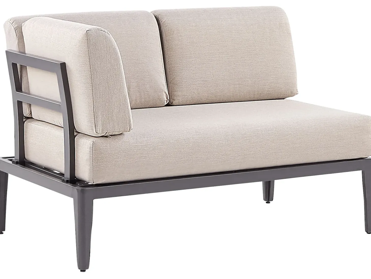 RIMA III 6 personers Have-hjørnesofasæt Venstrevendt Beige Metal