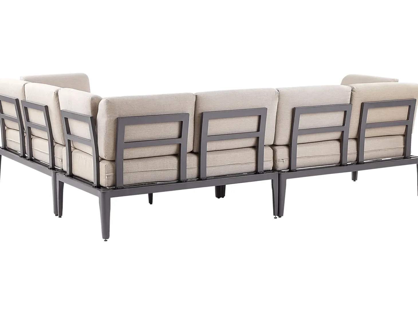 RIMA III 6 personers Have-hjørnesofasæt Venstrevendt Beige Metal
