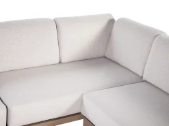 RIMA III 6 personers Have-hjørnesofasæt Venstrevendt Lys Beige Metal
