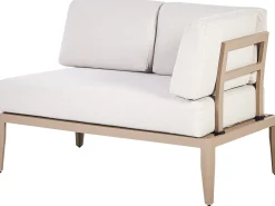 RIMA III 6 personers Have-hjørnesofasæt Venstrevendt Lys Beige Metal
