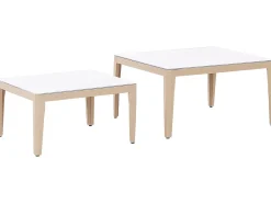 RIMA III 6 personers Have-hjørnesofasæt Venstrevendt Lys Beige Metal