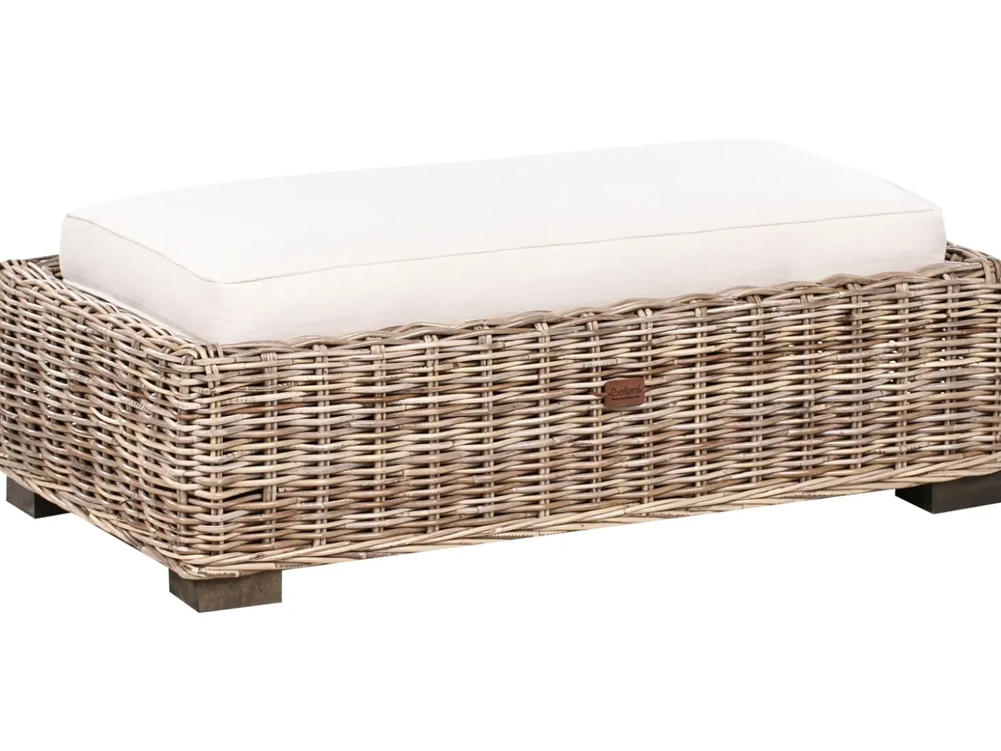 RINELLA 5 personers Have-hjørnesofa med fodskammel Grå Rattan