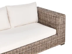 RINELLA 5 personers Have-hjørnesofa med fodskammel Grå Rattan