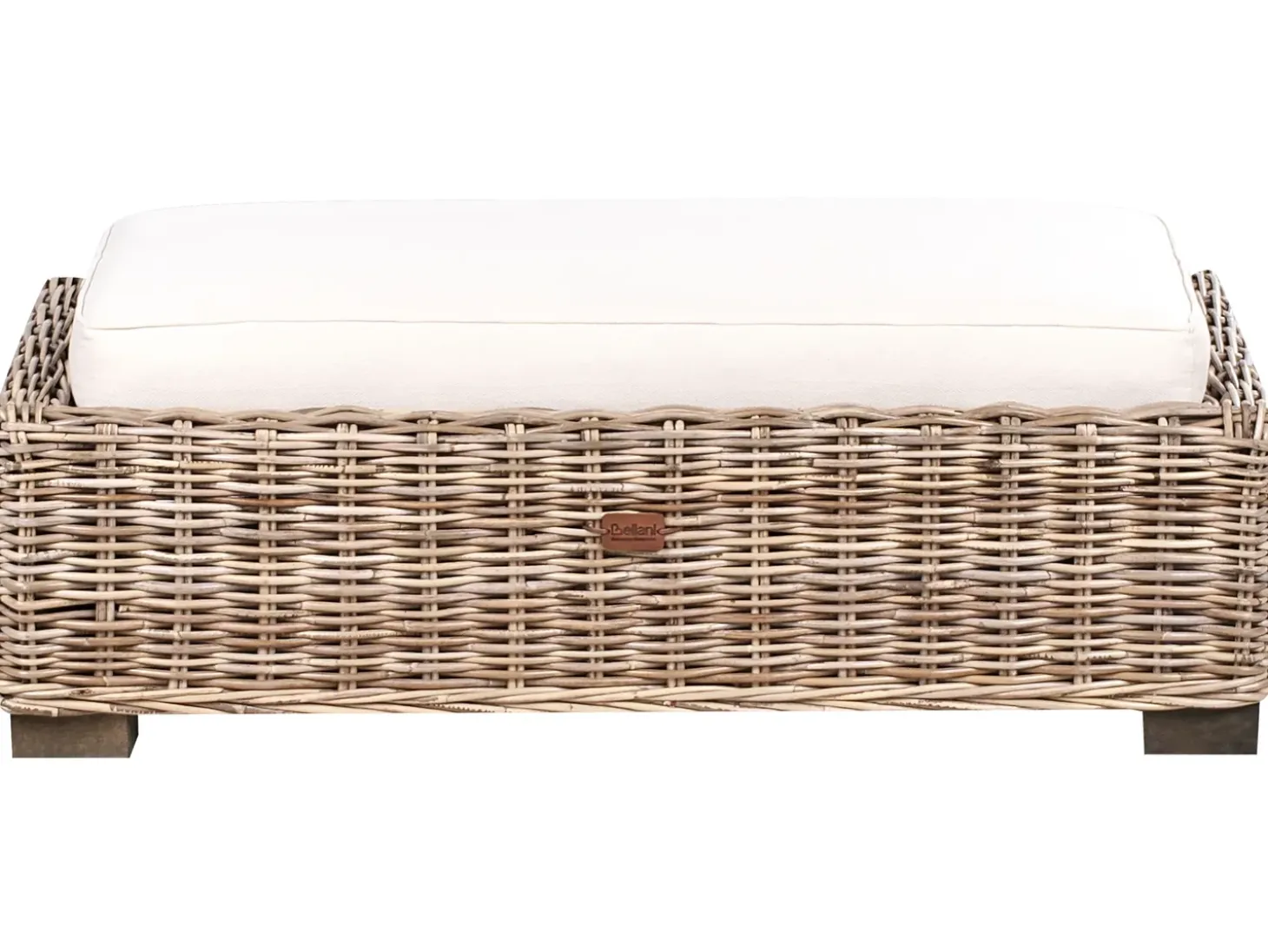 RINELLA 5 personers Have-hjørnesofa med fodskammel Grå Rattan