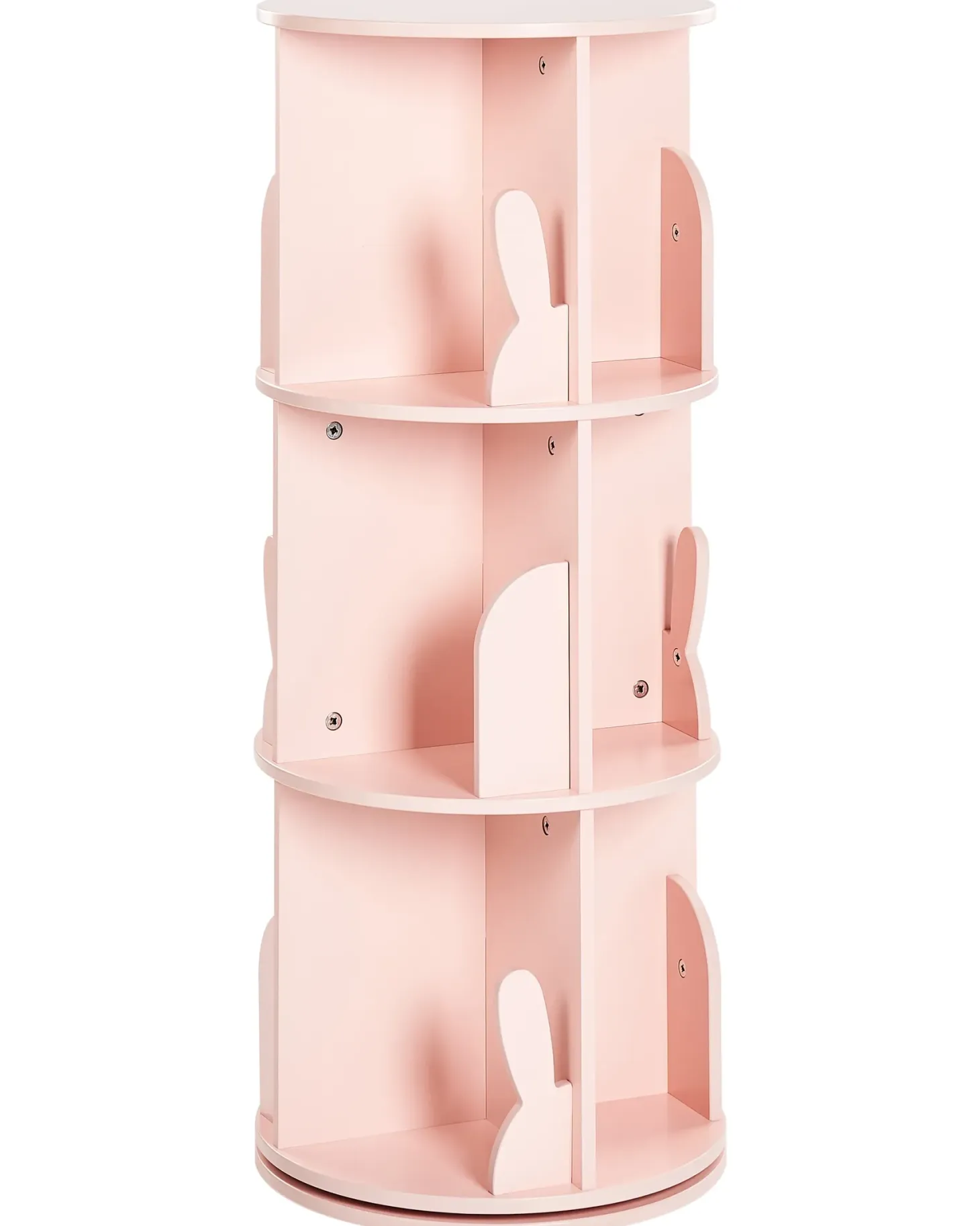 Roterende bogreol CANEY 94 cm Pastellrosa