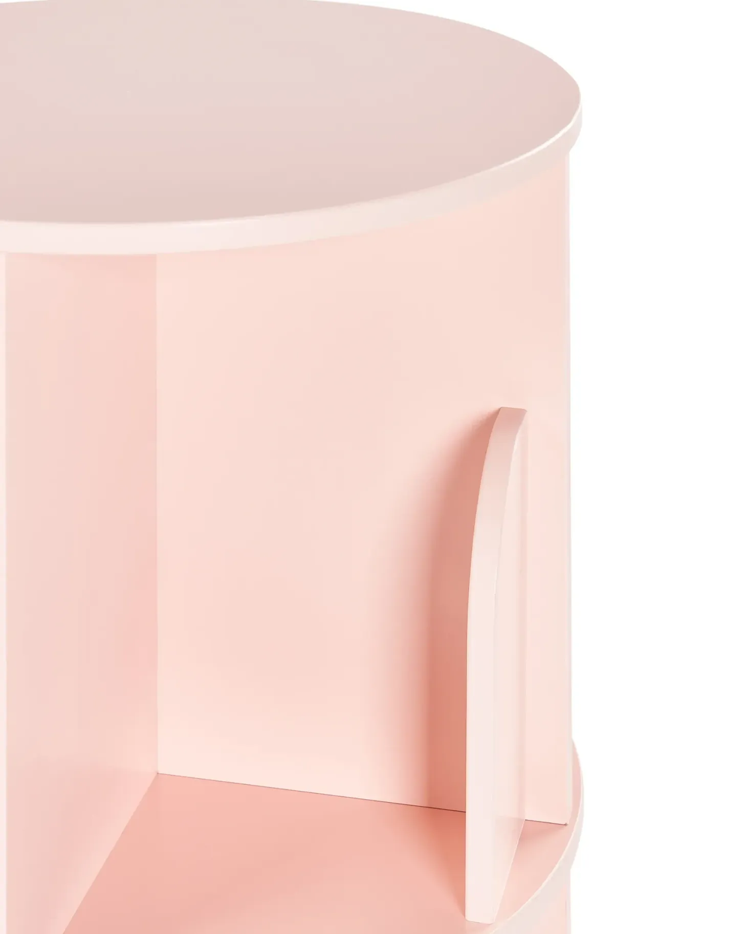 Roterende bogreol CANEY 94 cm Pastellrosa