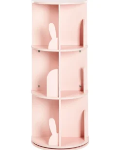 Roterende bogreol CANEY 94 cm Pastellrosa