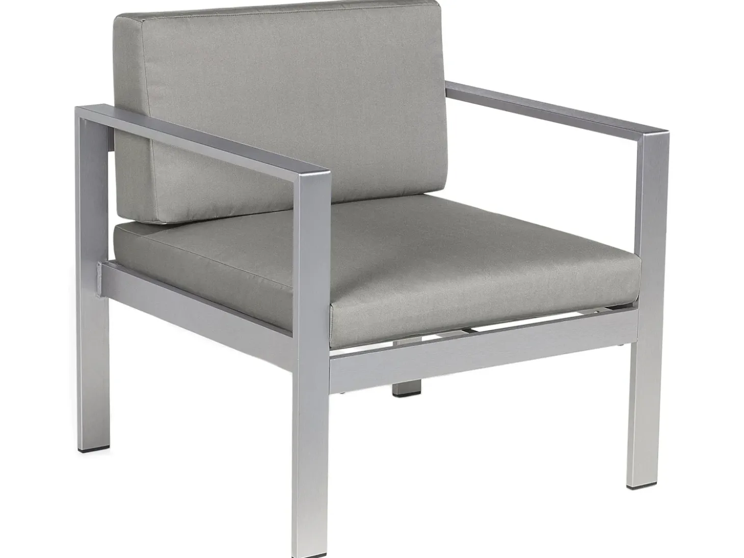 SALERNO 4 personers Loungesæt med bord Mørkegrå Metal