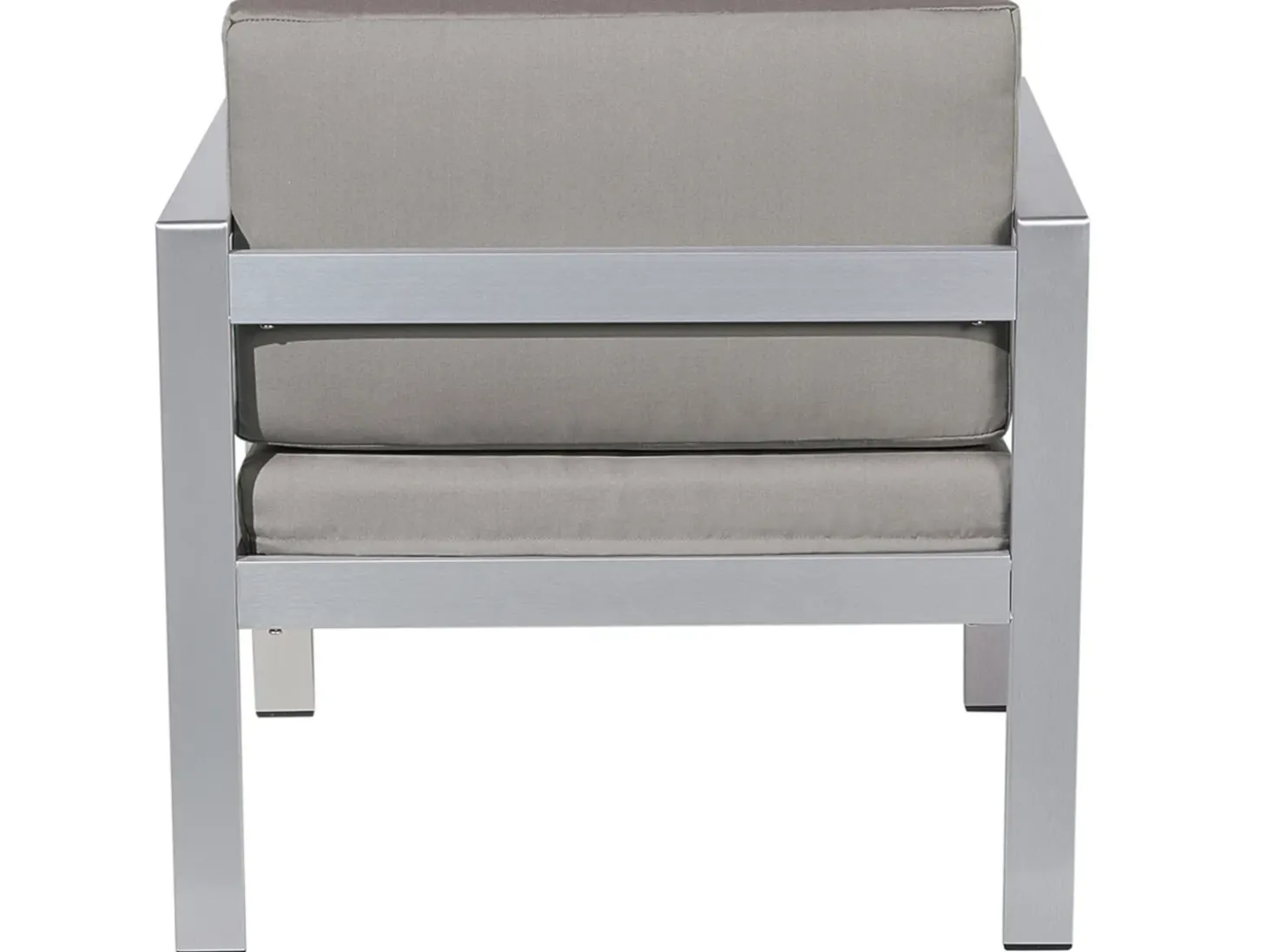 SALERNO 4 personers Loungesæt med bord Mørkegrå Metal