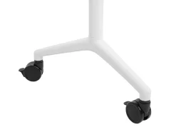 Sammenklappeligt skrivebord BENDI Hvid 180 cm 60 cm med hjul