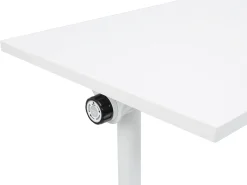 Sammenklappeligt skrivebord BENDI Hvid 180 cm 60 cm med hjul