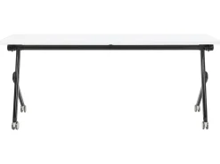 Sammenklappeligt skrivebord BENDI Hvid 180 cm 60 cm med hjul