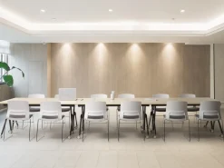 Sammenklappeligt skrivebord BENDI Lysebrun 180 cm 60 cm med hjul