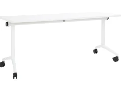 Sammenklappeligt skrivebord CAVI Hvid 180 cm 60 cm med hjul