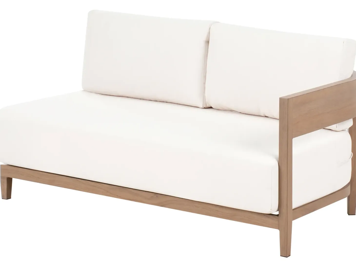 SAMPIERI 2 personers Havesofa med bord Brun Metal