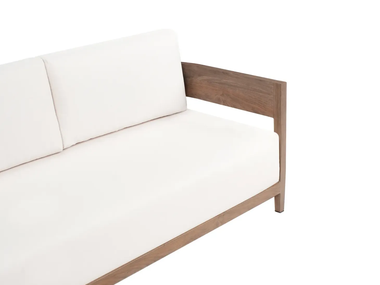 SAMPIERI 2 personers Havesofa med bord Brun Metal