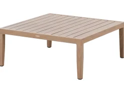 SAMPIERI 2 personers Havesofa med bord Brun Metal