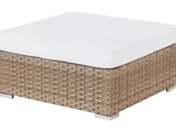 SANO 4 personers Have-hjørnesofasæt Venstrevendt Naturlig PE-rattan