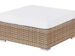 SANO 4 personers Have-hjørnesofasæt Højrevendt Naturlig PE-rattan