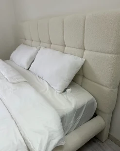 Seng Boucle CRESSAT 180 x 200 cm Cremehvid
