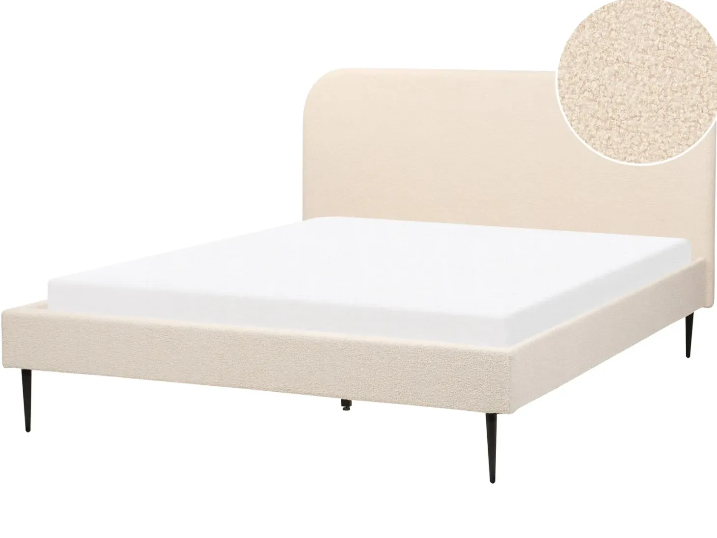 Seng Boucle FLAYAT 160 x 200 cm Lys Beige