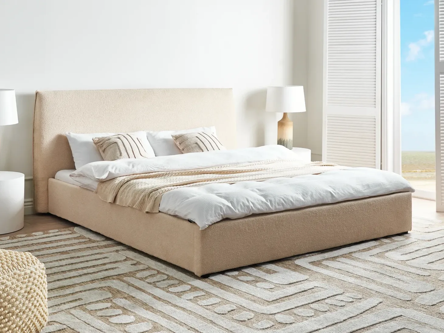 Seng Boucle LAVAUR 180 x 200 cm Beige