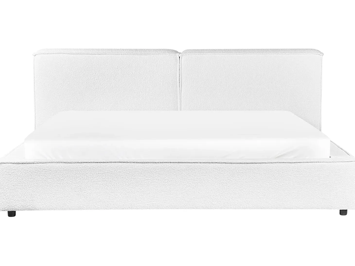 Seng Boucle LINARDS 180 x 200 cm Hvid