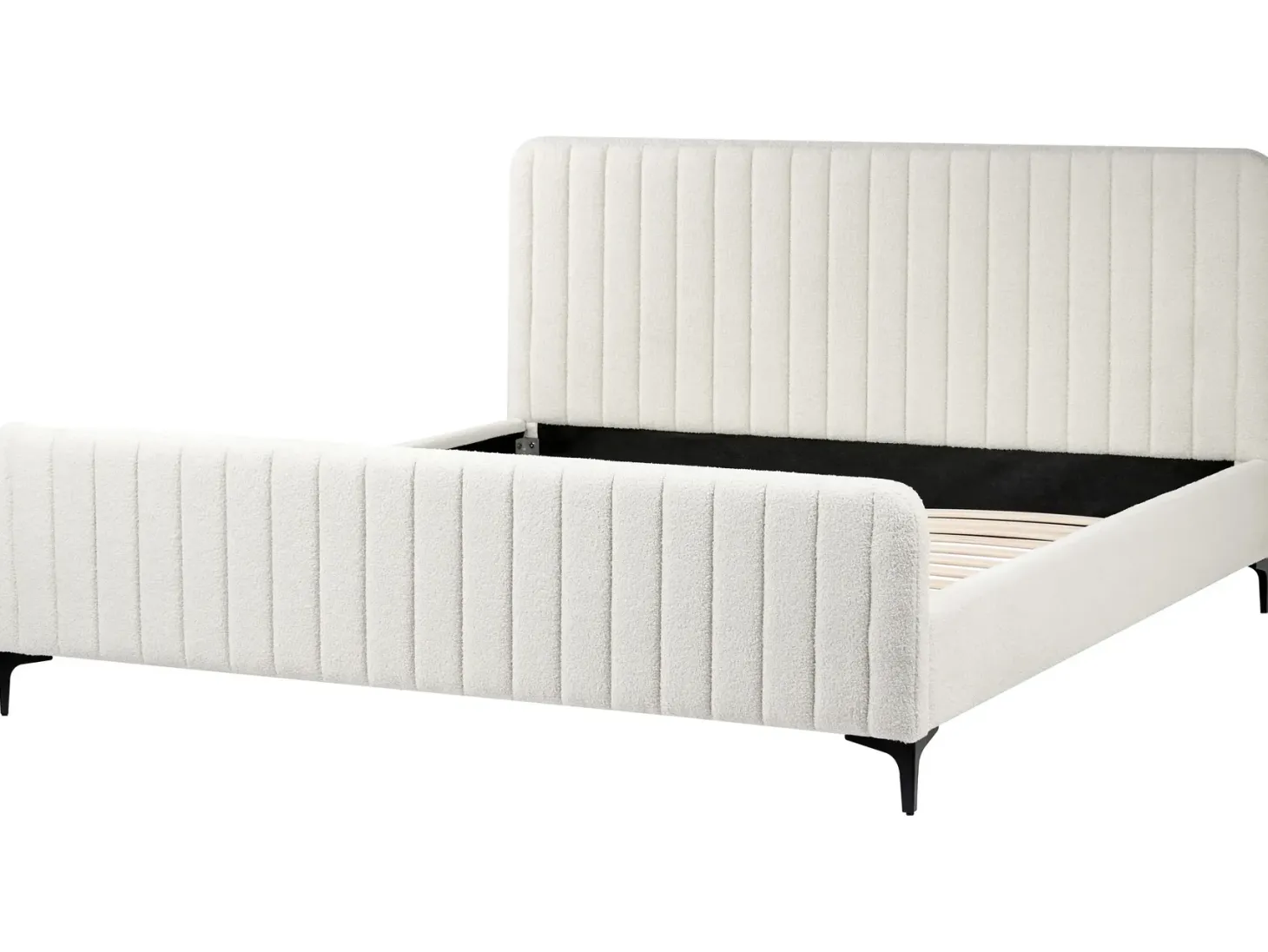 Seng Boucle LUNAN 180 x 200 cm Cremehvid