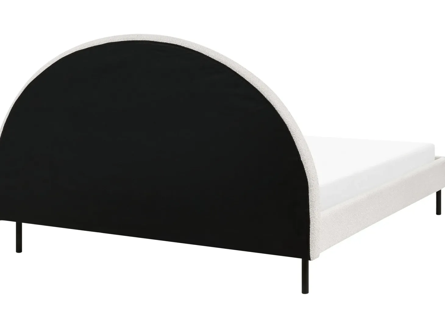 Seng Boucle MARGUT 160 x 200 cm Hvid