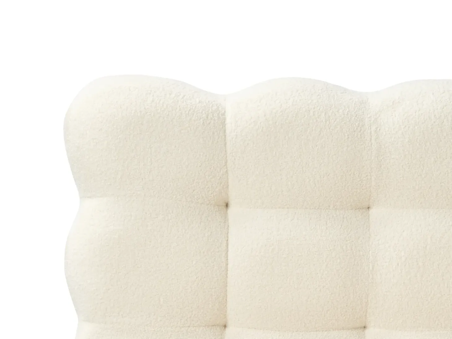 Seng Boucle SOULISSE 180 x 200 cm Cremehvid