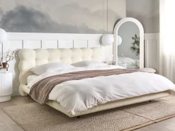 Seng Boucle SOULISSE 180 x 200 cm Cremehvid