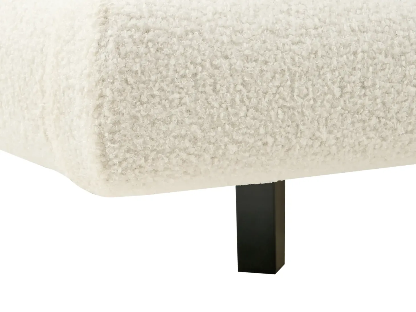 Seng Boucle SOULISSE 180 x 200 cm Cremehvid