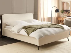 Seng Boucle VALOGNES 180 x 200 cm Cremehvid