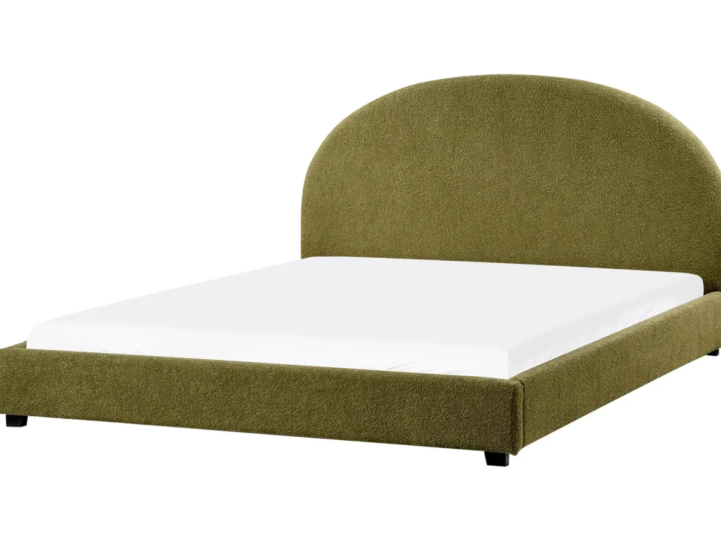 Seng Boucle VAUCLUSE 180 x 200 cm Olivengrøn
