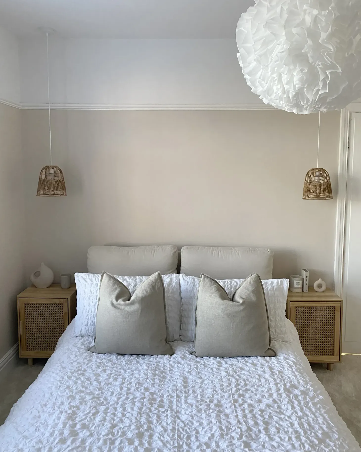 Seng Chenille MELLE 180 x 200 cm Lys Beige
