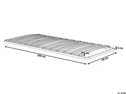 Sengebund med lameller COMBOURG 90 x 200 cm