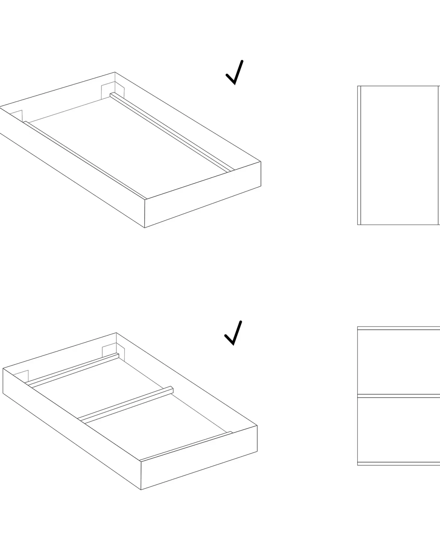 Sengebund med lameller VOUZIERS 90 x 200 cm