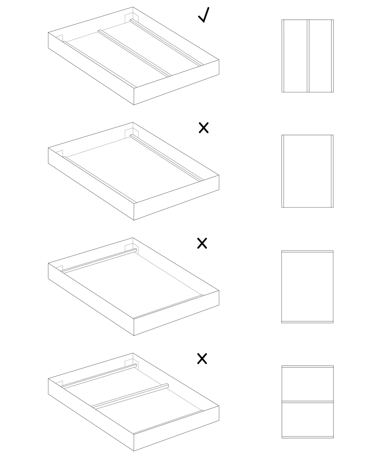 Sengebund med lameller VOUZIERS 180 x 200 cm