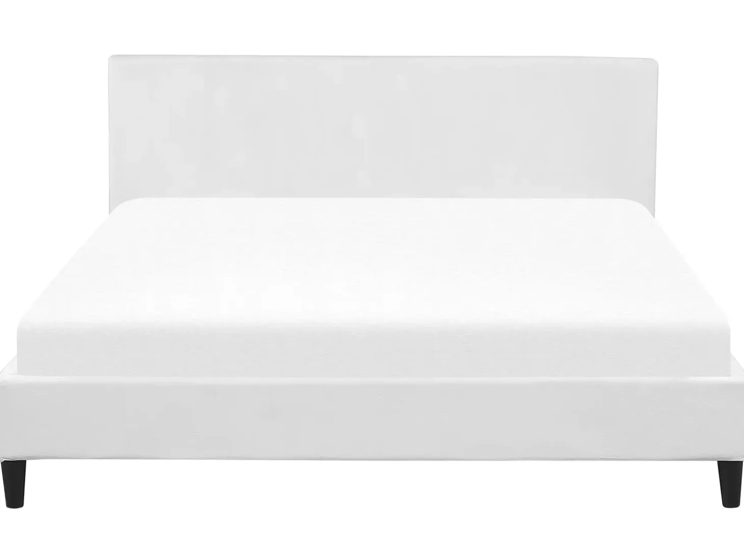 Sengekappe Velour FITOU 180 x 200 cm Hvid