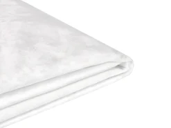 Sengekappe Velour FITOU 180 x 200 cm Hvid