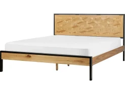 Seng ERVILLERS 160 x 200 cm Naturlig akacie