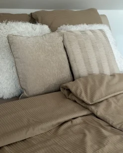 Sengetøj AVONDALE Bomulds-satin 155 x 220 cm Beige