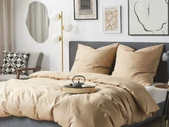 Sengetøj AVONDALE Bomulds-satin 155 x 220 cm Beige