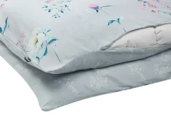 Sengetøj EVERGREEN Bomulds-satin 135 x 200 cm Himmelblå