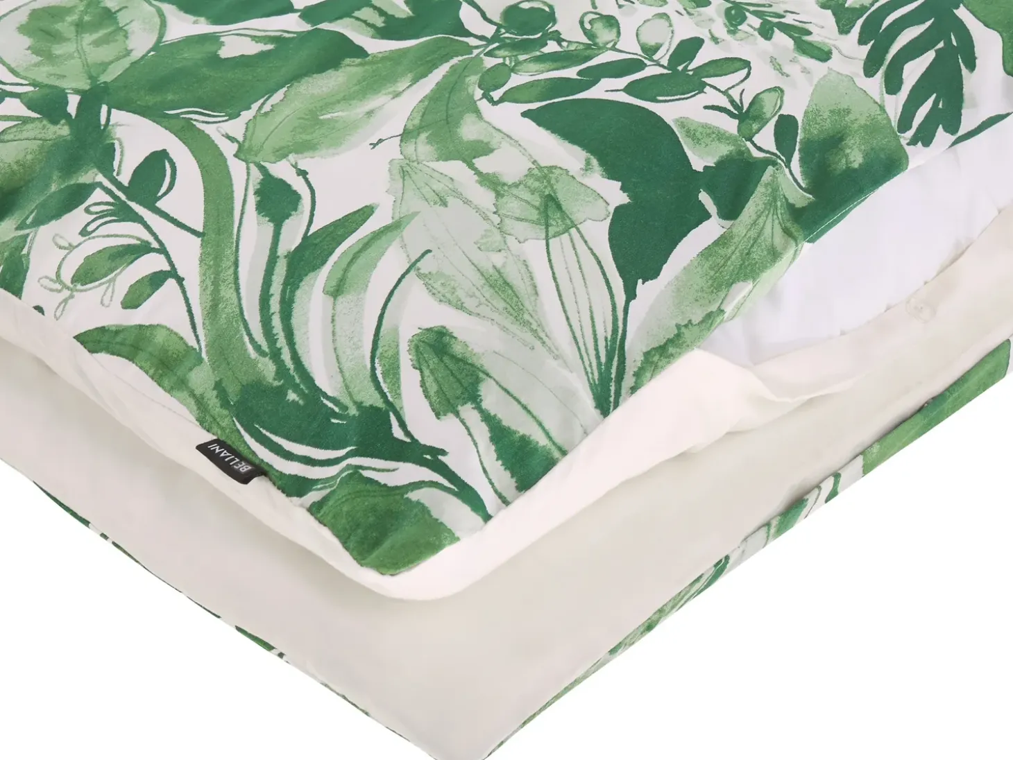 Sengetøj GREENWOOD Bomulds-satin 155 x 220 cm Grøn